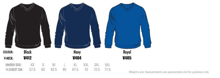 colours V- neck fleecy